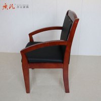 质凡实木办公椅子靠背椅会议椅
