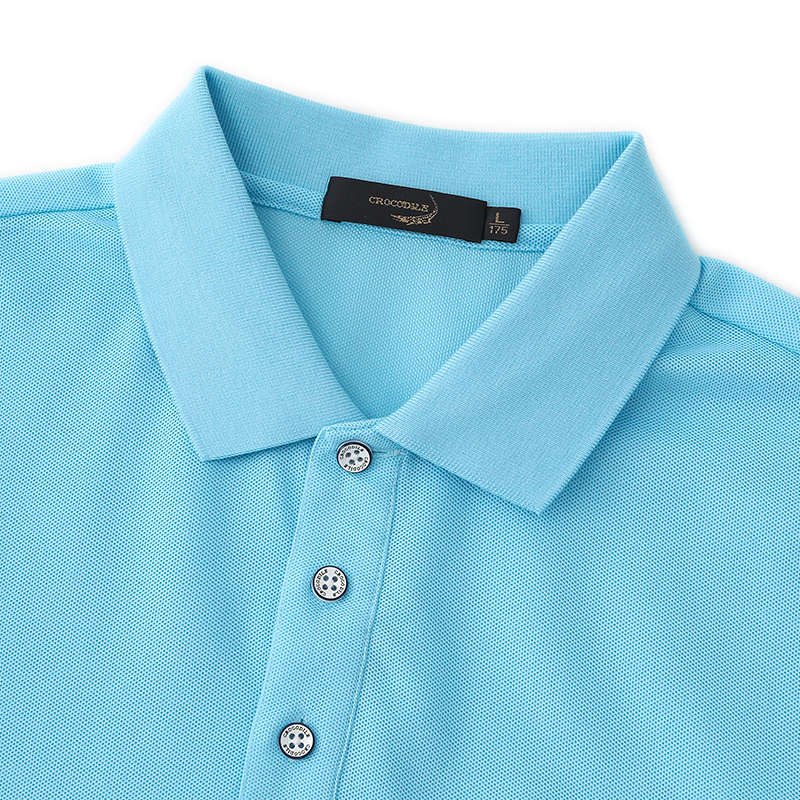 鳄鱼恤 CROCODILE 男装夏季新品商务休闲经典简约短袖polo衫 发顺丰 BA-52168高清大图
