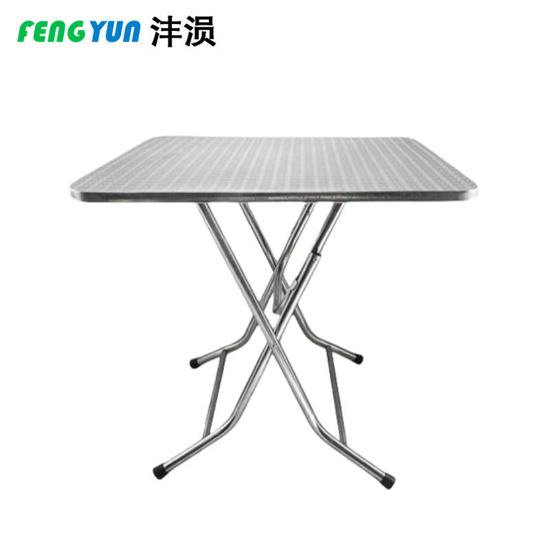 沣涢 不锈钢连体方台桌 100x72cm 张高清大图
