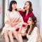 睡袍女夏新娘晨袍睡衣绣花仿真丝闺蜜派对薄款婚礼伴娘团结婚浴袍 新娘香槟(Bride) [中袖] M [80-100斤]