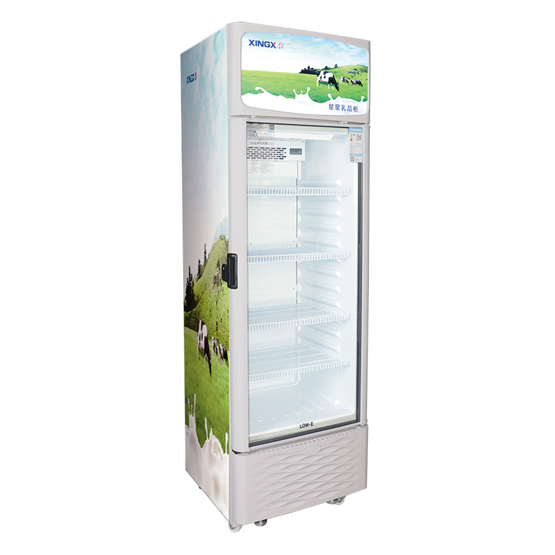 星星(XINGX)LSC-248FDM-TY乳品柜 展示柜 饮料柜 冷藏柜 商用立式冷柜 玻璃门 超市大容量冰箱高清大图