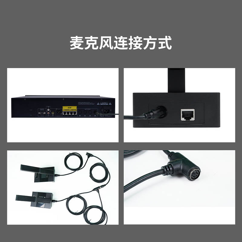 润普国产化手拉手系统 RP-YSG8430C专业有线手拉手麦克风超心形指向会议话筒鹅颈方杆款主席单元高清大图