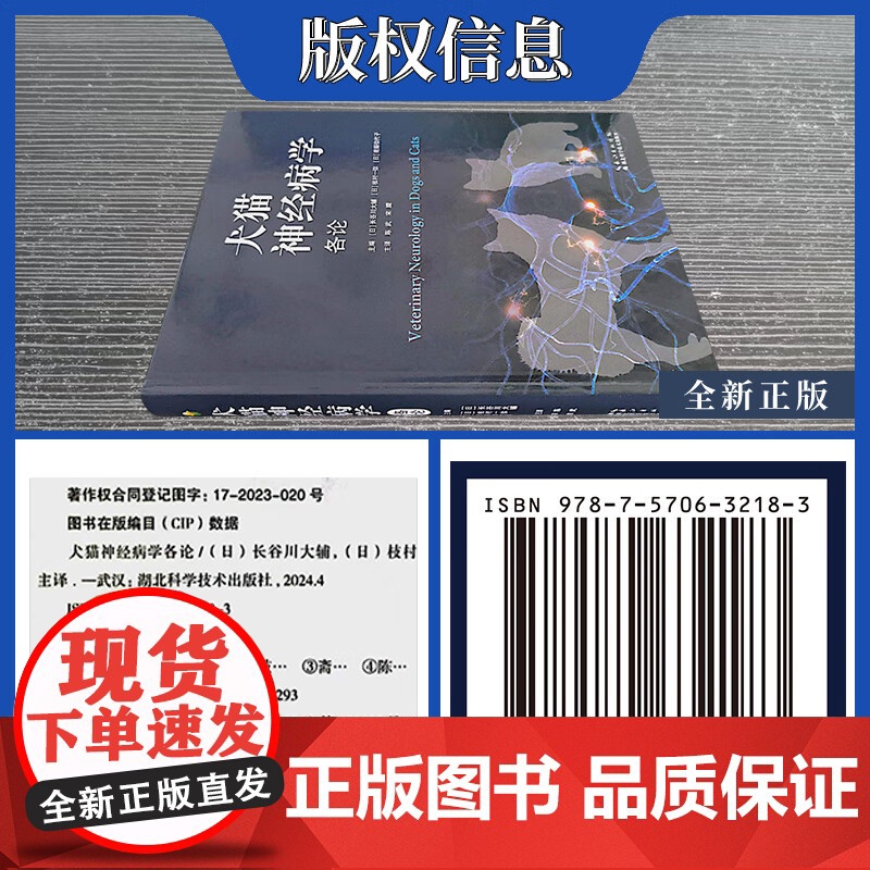 犬猫神经病学各论 陈武主译 小动物神经病学分类及其代表疾病 犬猫神经性疾病书籍 湖北科学技术出版社 9787570632高清大图