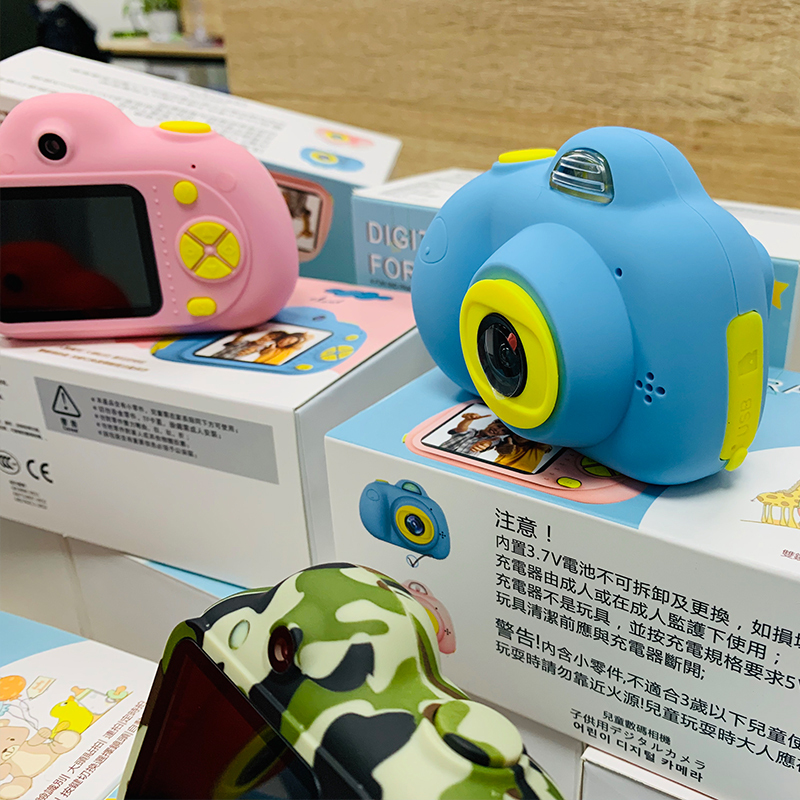 魔法棒儿童照相机玩具2600万像素可拍照圣诞节礼物宝宝数码小型小单反迷你学生便携红色8G内存