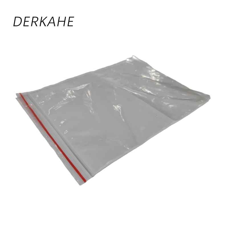DERKAHE PE自封袋密封袋 12x17cm 9丝红边 1000个 捆高清大图
