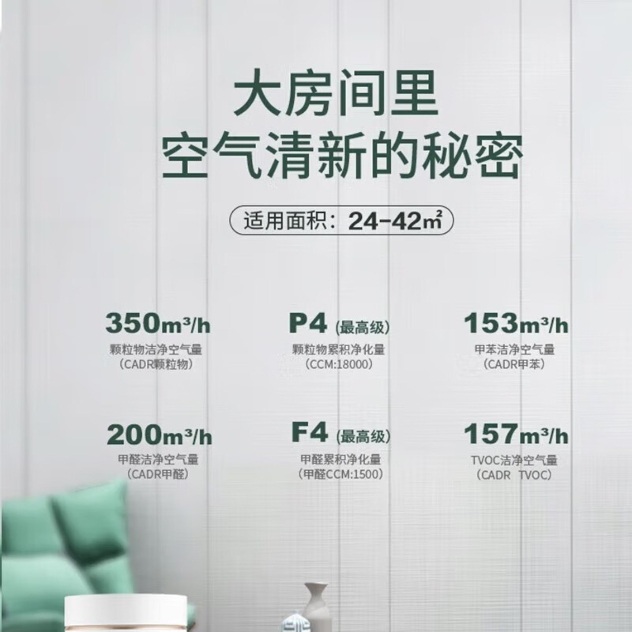 格力 格力空气净化器除甲醛雾霾除二手烟异味PM2.5低音款净化器 KJ350G-A01高清大图
