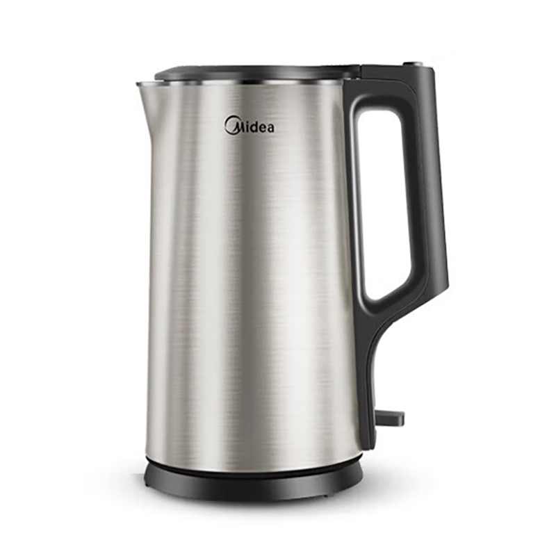 美的(Midea)家用1.7L电热水壶双钢防烫316不锈钢MK-PJ17A01