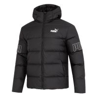 彪马(PUMA)羽绒服男装新款加厚保暖羽绒外套防风防寒连帽羽绒服676032-01 ZP