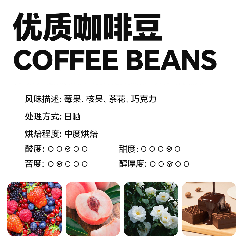 SGL圣贵兰耶加雪菲系列臻选咖啡豆227g[24.11.02起生产] 日晒阿拉比卡豆 中度烘焙