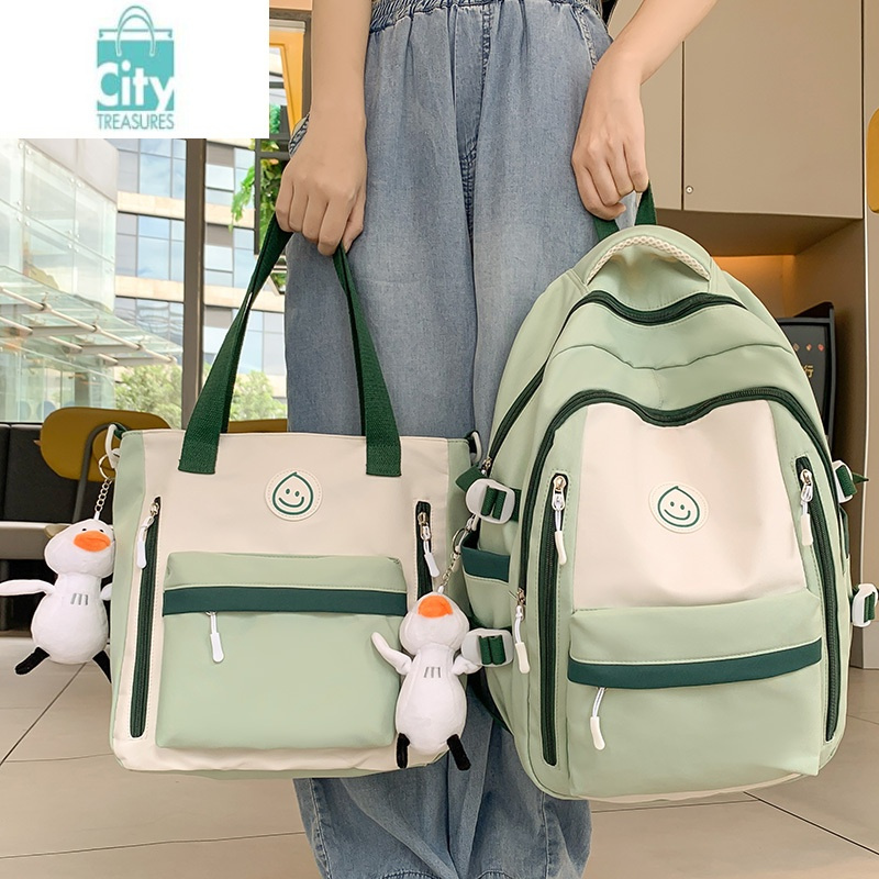 bangdou书包女ins韩版高中初中生大容量双肩包简约中学生小学生减负