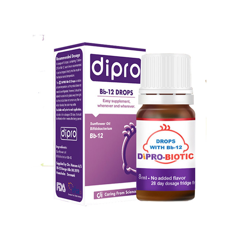 [双瓶保护] dipro迪辅乐bb-12益生菌 肠胃舒适 bb-12滴剂8ml*2瓶/组