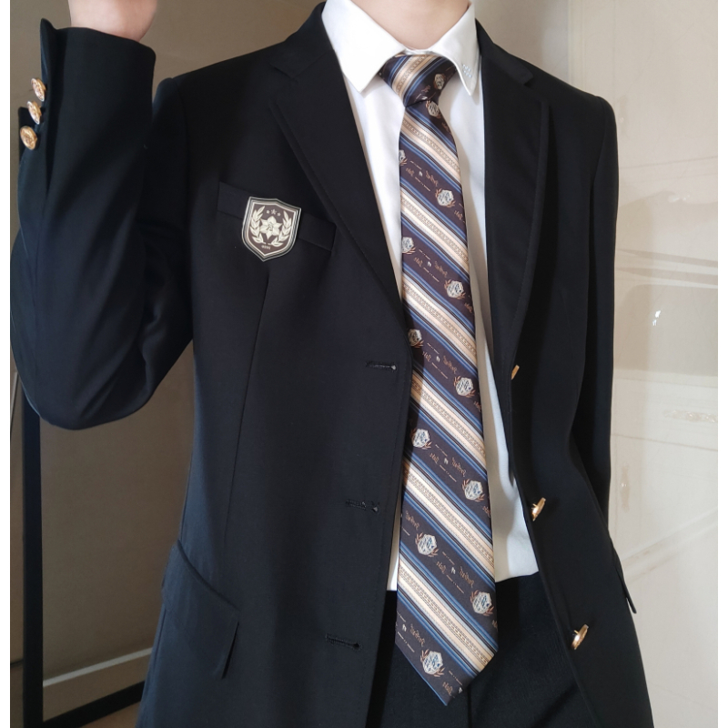 盛世曼尼柴柴一兔丨川栗高jk制服dk领带衬衫领部配件原创设计西式