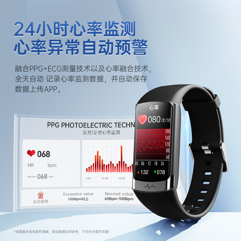 DIDO F50S Proll 标配尊贵黑 高精度血糖无创血压血氧手环智能免扎针24小时动态心率高清健康体温手表