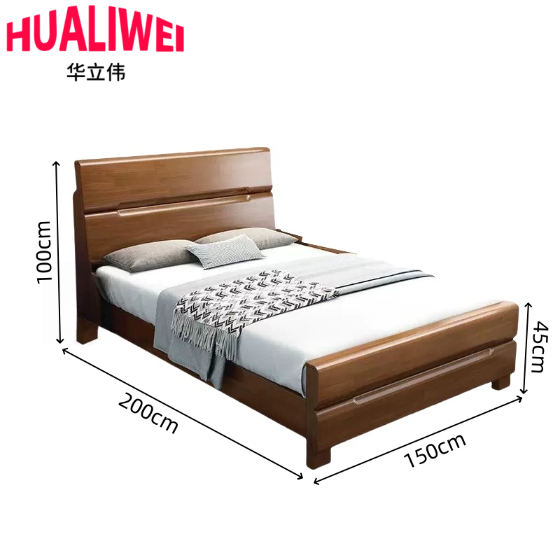 华立伟单人床1.5米+椰棕床垫套高清大图