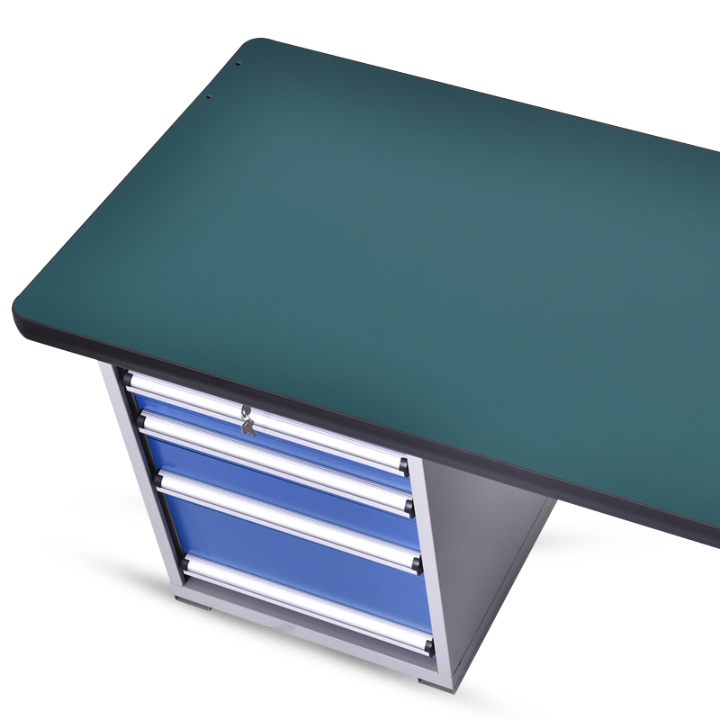 鑫虎威 重型钳工工作台工厂车间流水线操作台实验室试验台2.1米维修工具台双挂板高清大图