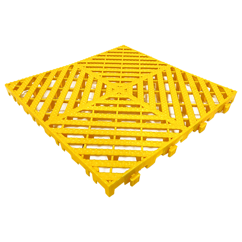 臻远 ZY3121307地格栅塑料拼接地板垫网格垫板 黄色