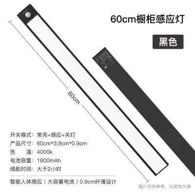 Yeelight易来橱柜灯LED充电智能光感人体感应衣柜橱柜磁吸无线自粘补光夜灯