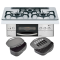 日本林内燃气灶DELICIA GRiLLER75嵌入式三眼灶煤气炉大火力带烤箱天然气RHS71W34ALRSR新款