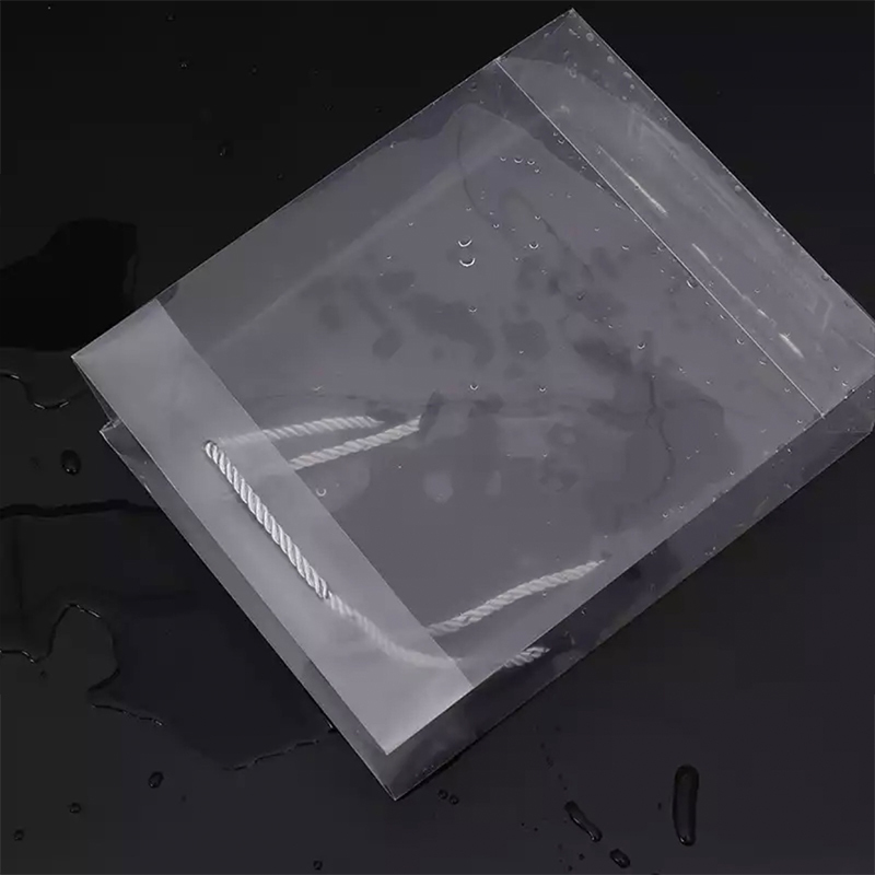 PP透明磨砂礼品手提袋PVC塑料包装袋 PP广告礼品袋定做 横版30x13x25 数量408个
