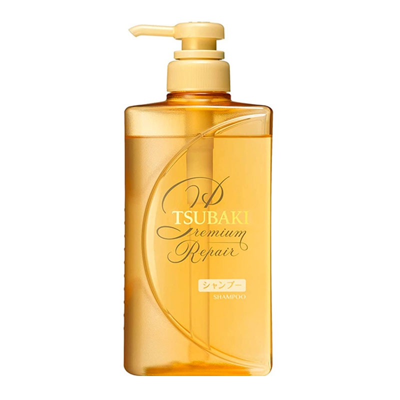 资生堂(Shiseido)旗下 TSUBAKI 丝蓓绮 滢艳焕活 优质修复洗发水 490ml 金色