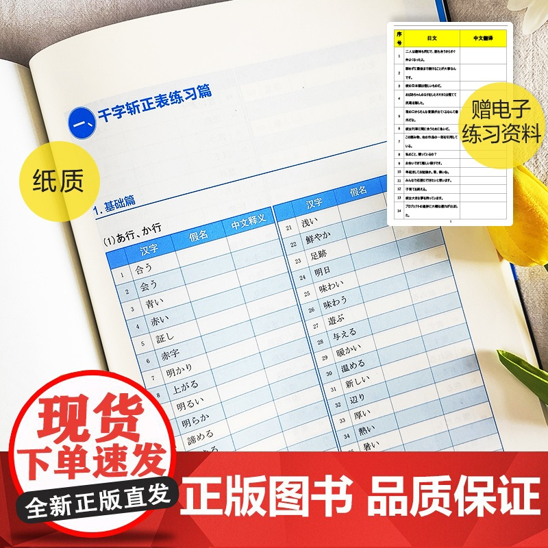 千字斩 新日本语能力考试N5N4N3文字词汇 赠音频 宋悦平 编 日语文教 正版图书籍 华东理工大学出版社
