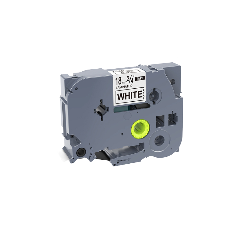 羚翎 LZe-242 适用兄弟标签机 18mm 标签机色带 白底红字高清大图