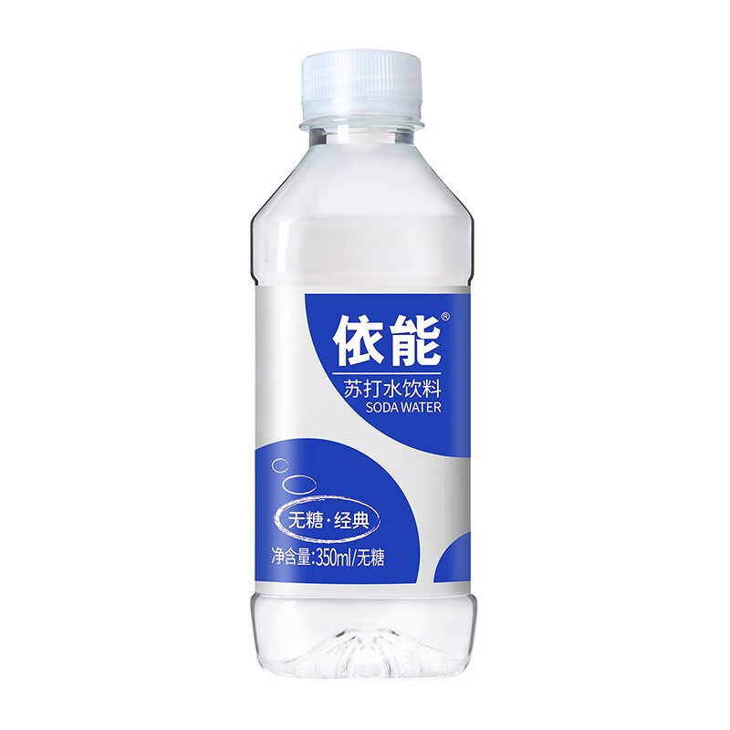 依能苏打水饮料无糖无汽弱碱锌强化苏打水350ml*15瓶高清大图