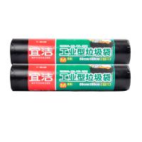 宜洁(yekee)工业型黑色大垃圾袋加厚中型 酒店物业黑色塑料袋10只装 80cmX100cm 2组装Y-9648