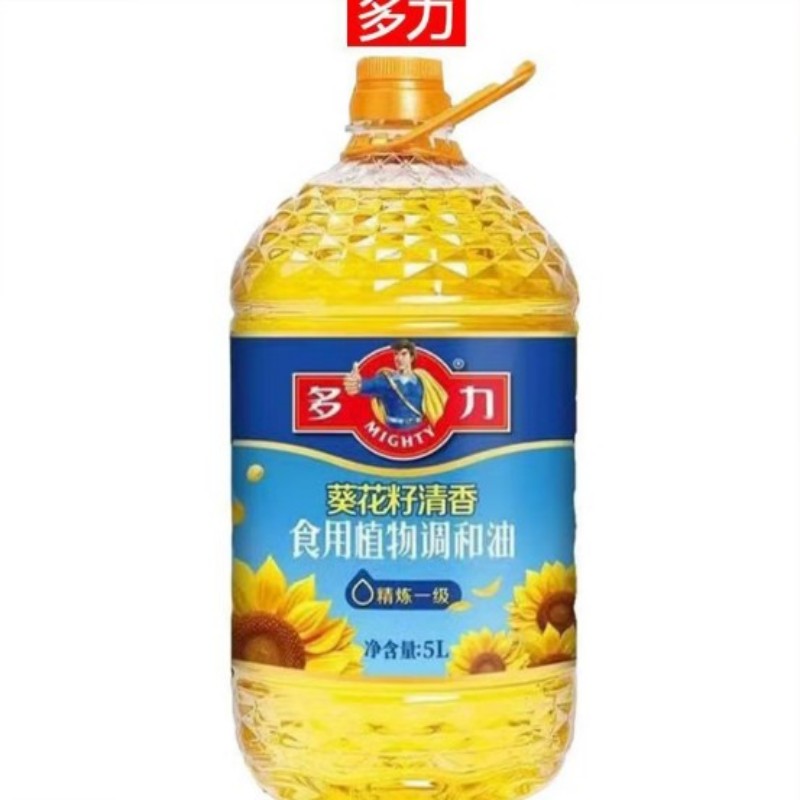 多力MIGHTY非转基因压榨葵花籽油5L健康烹饪食用油高营养易吸收厨房高清大图