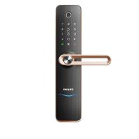 飞利浦(PHILIPS)171(香槟金)7000系列执手式智能门锁指纹锁防盗门锁家用智能锁电子锁 可挂天地钩