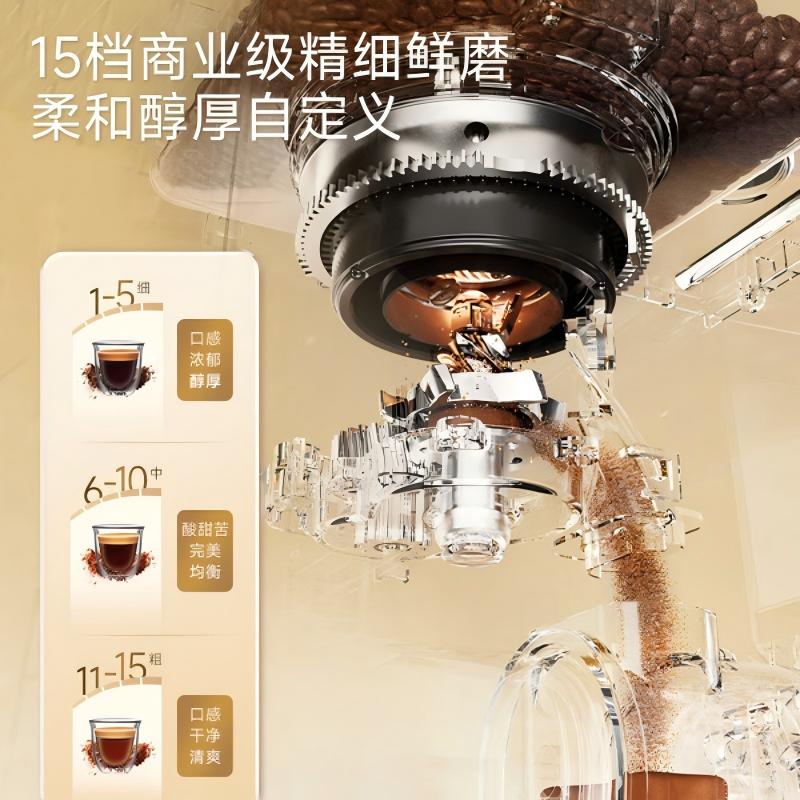 摩飞电器(Morphyrichards)用办公小型全自动三合一研磨一体现磨磨豆咖啡机 MR7006高清大图