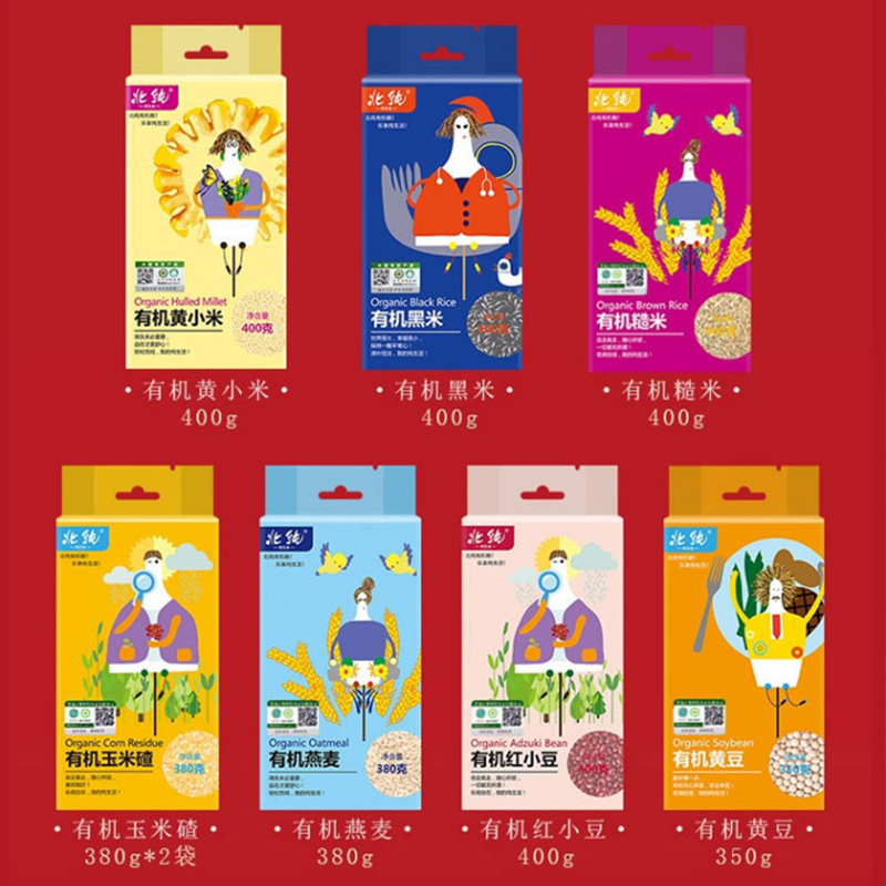 北纯 谷色生香有机杂粮礼盒-3.09KG高清大图