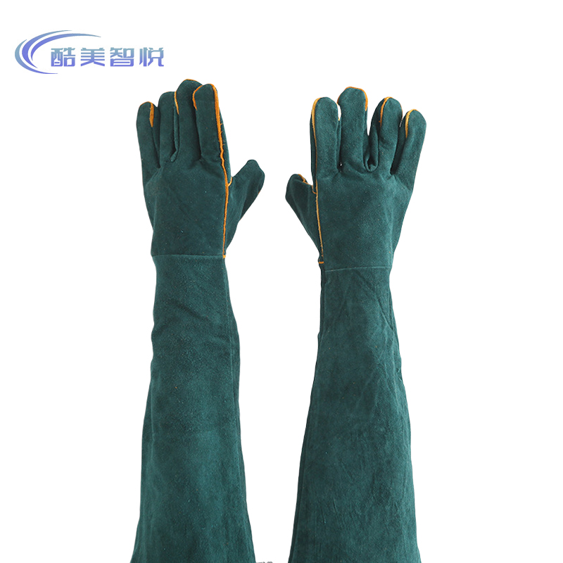 酷美智悦 焊护手套墨绿色牛皮35cm KM-FH235 双高清大图