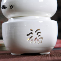 鼎亨旧式窗花陶瓷温酒器家用黄酒烫酒壶暖酒器白酒酒具套装玲珑酒