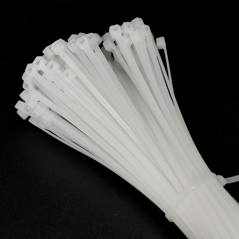 海斯迪克 gnjz-1159 白色尼龙扎带 工业自锁式扎带 固定塑料绑扎线 4*300mm国标 宽3.5mm(250条)高清大图