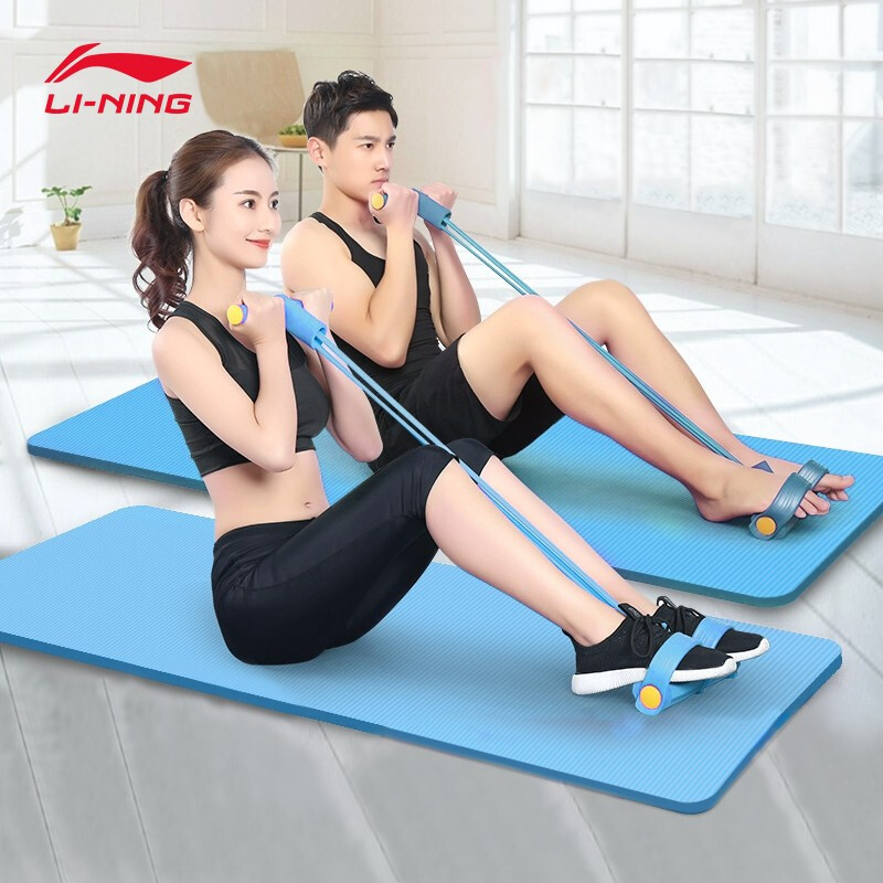 李宁脚蹬拉力器弹力带ljsp426颜色随机视频