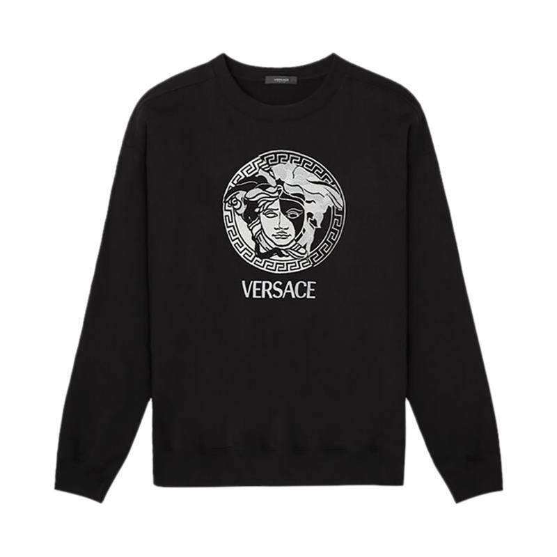 范思哲versace男士棉质宽松版加绒圆领卫衣运动衫10069851a04970