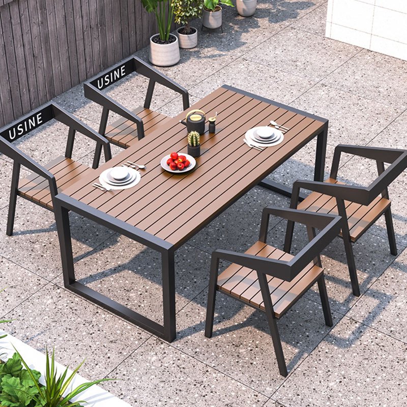 苏宁 金菲罗格 办公家具 户外休闲防腐木单椅 A款单椅高清大图