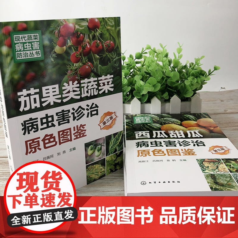 现代蔬菜病虫害防治丛书--西瓜甜瓜病虫害诊治原色图鉴(第三版)9787122450937高清大图