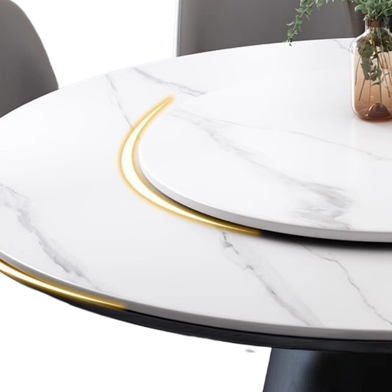 豫龙都 圆餐桌 一桌十椅 套高清大图