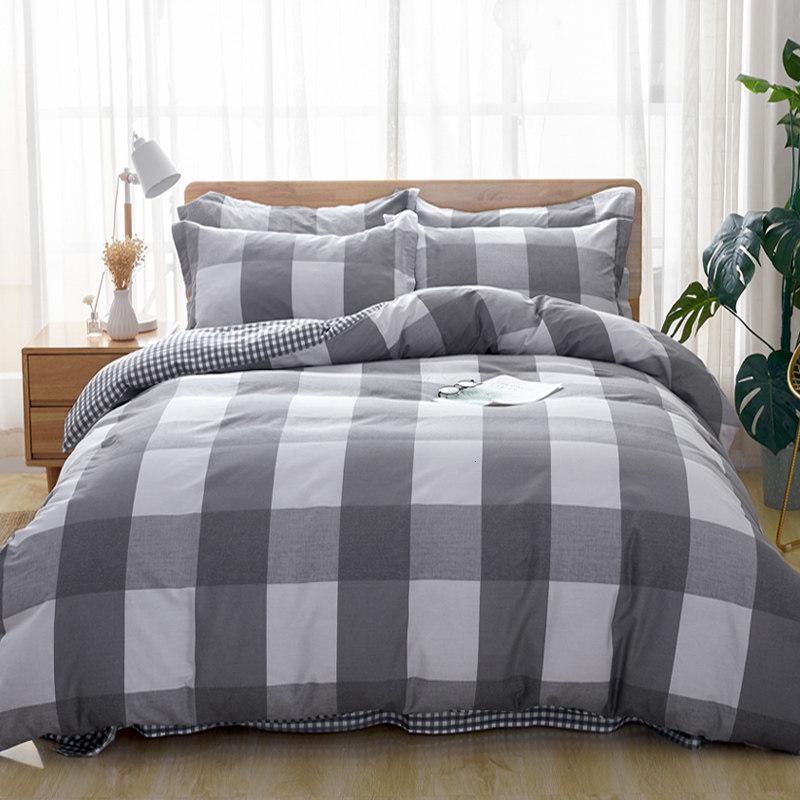 床上四件套全棉纯棉被套床单三件套北欧风学生宿舍单人床品套件4_84 四件套{建议搭配220*240尺寸被芯}【床单+被套+枕套* 曼格尼灰【款式二百分之百纯棉】
