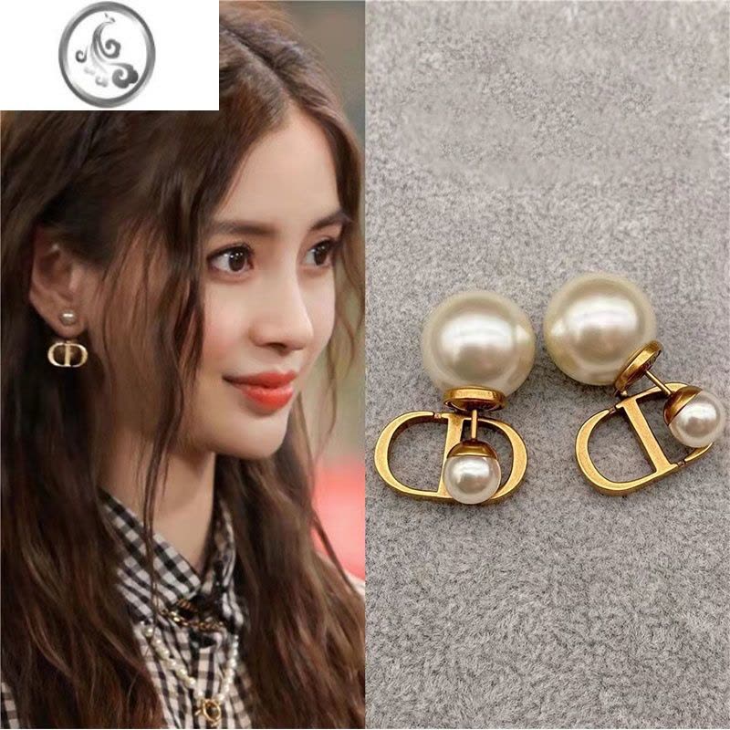 JiMiD家CD珍珠耳坠小众设计感高级复古耳环2023年新款潮气质轻奢耳饰图片
