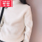 可莉允 女童打底针织衫2022秋冬装中大童洋气中高领修身内搭毛衣