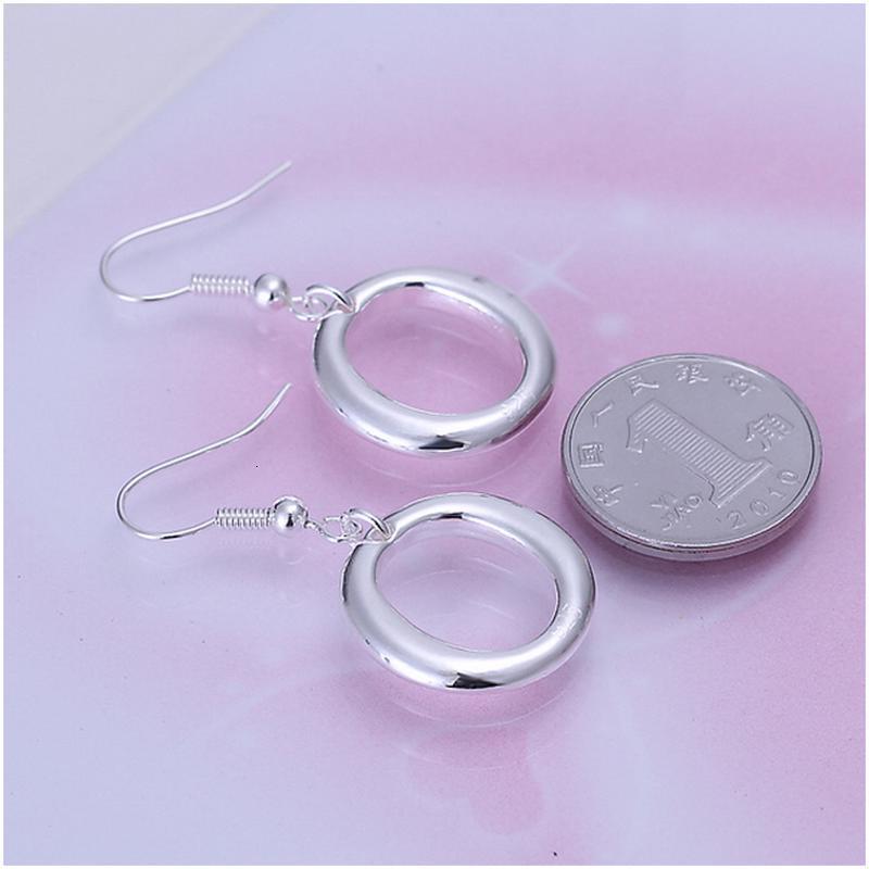 E088Women silver plated earring镀925纯银日韩时尚简约耳环耳饰