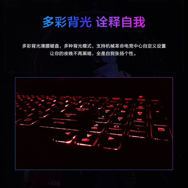 [预售2021款]机械革命(MECHREVO)蛟龙7E 17.3英寸游戏本赛博朋克笔记本电脑 蛟龙R7-4800H 16G 512G固态 RTX3060满血版 144Hz电竞屏
