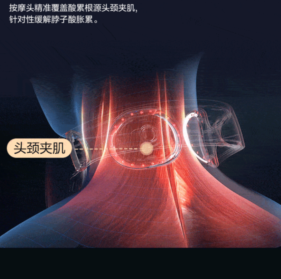 SKG 颈椎按摩器颈肩部牵引拉伸脖子蓝牙热敷多功能 4098 3代蓝牙高清大图