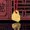 素竹 足金黄金Au9999金条 异形1克金条 钥匙锁包 可佩戴
