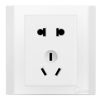 美的（Midea）86型开关插座面板 E03雅白系列 阻燃PC材质 其他带开关插座套餐