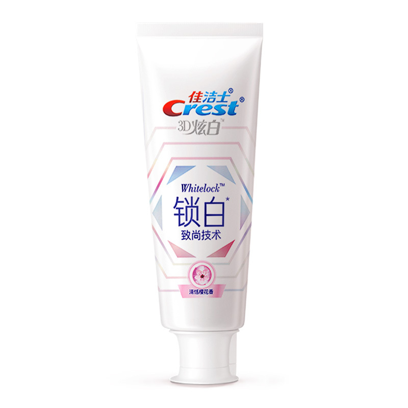 佳洁士(Crest) 香氛锁白小白管美白牙膏(清恬樱花香)120g
