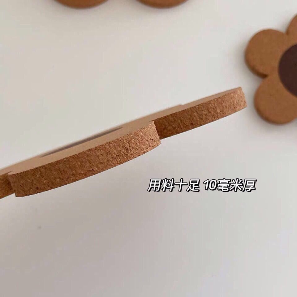 厨房欧式软木隔热餐桌垫防烫垫砂锅垫垫锅垫菜垫杯垫-多功能餐垫;小号4个高清大图